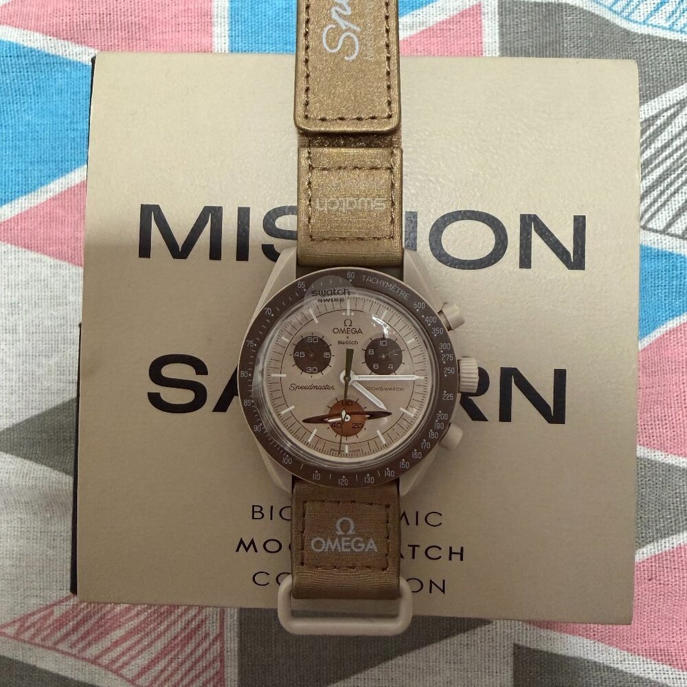 Omega X Swatch MoonSwatch Mission to Saturn Watch